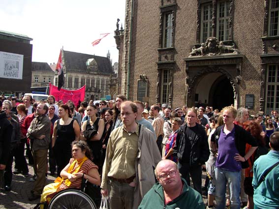 Keine religiöse Mission: Religion ist heilbar - Kundgebung am 3.05.2008 in Bremen
