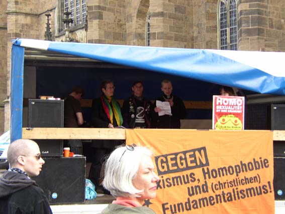 Keine religiöse Mission: Religion ist heilbar - Kundgebung am 3.05.2008 in Bremen