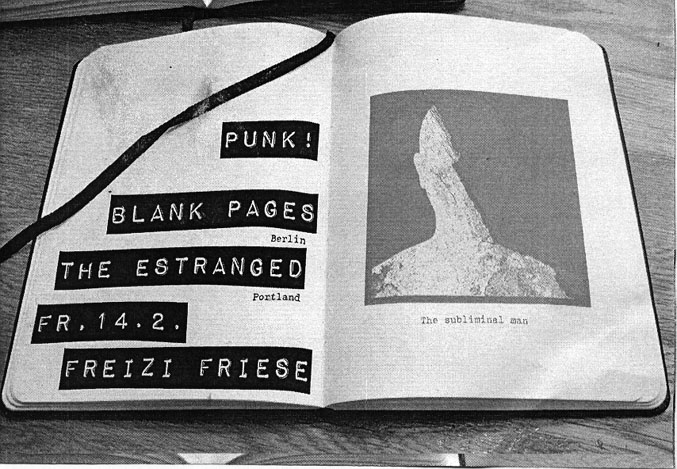 BLANK PAGES (Berlin) + THE ESTRANGED (Portland), Friese in der Friesenstraße 124, by Friesencrew, 21:00 h.