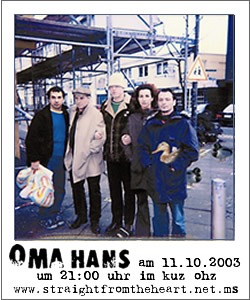 Punk-Band Oma Hans am 11.10.2003 im kuz in Osterholz-Scharmbeck