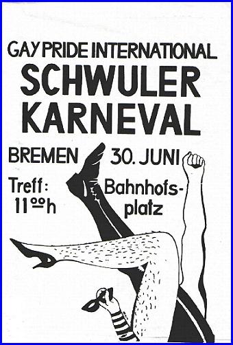 schwuler karneval in Bremen 1979