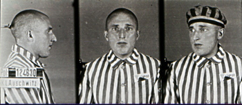 Pic: Karl Gorath im KZ Auschwitz
