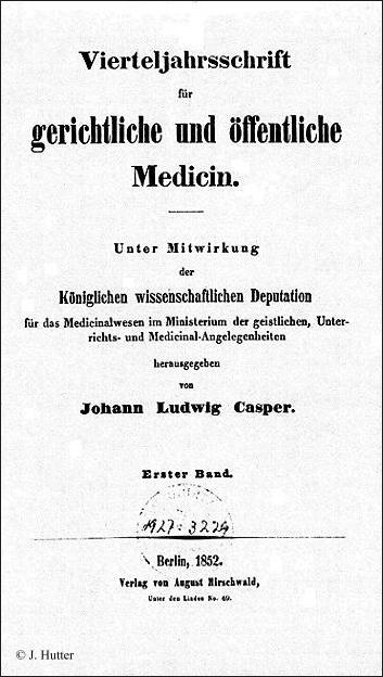Vierteljahrsschrift  fr gerichtliche Medicin