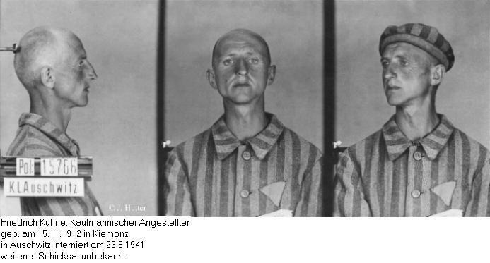 Pink Triangle Prisoner from Auschwitz Concentration Camp: Friedrich Kühne