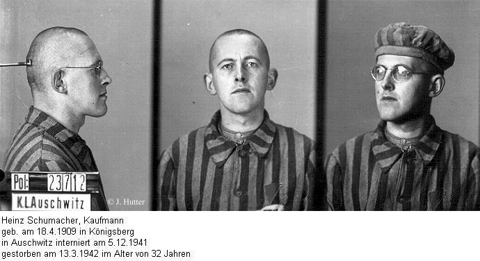Pink Triangle Prisoner from Auschwitz Concentration Camp: Heinz Schumacher