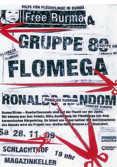 GRUPPE 80, FLOMEGA, RONALDO RANDOM, Schlachthof Magazinkeller, Bremen, Findorffstr. 51, 19.00 h.