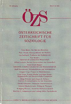 sterreichische Zeitschrift Soziologie