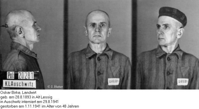 Pink Triangle Prisoner from Auschwitz Concentration Camp: Oskar Birke