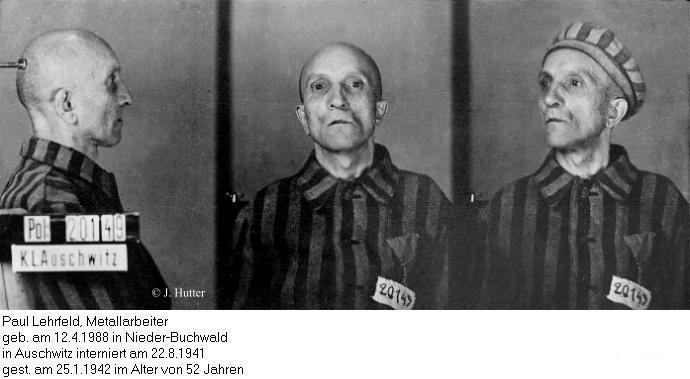 Pink Triangle Prisoner from Auschwitz Concentration Camp: Paul Lehrfeld